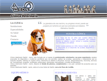 Tablet Screenshot of aaronclinicaveterinaria.com